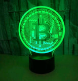 Bitcoin 3D Lamparina Visual