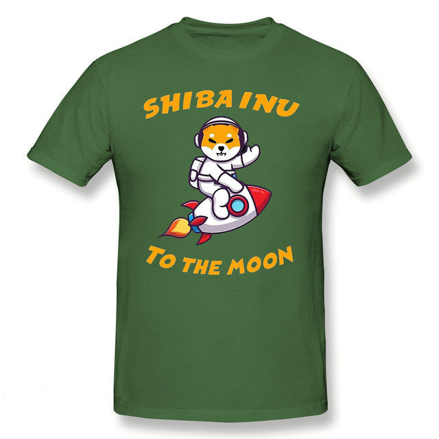 Camisa Shiba Inu Na Lua
