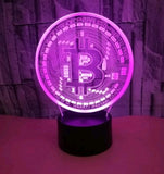 Bitcoin 3D Lamparina Visual
