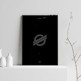 Quadro de  Arte Holográfica de Poster Cripto
