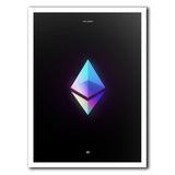 Quadro de  Arte Holográfica de Poster Cripto
