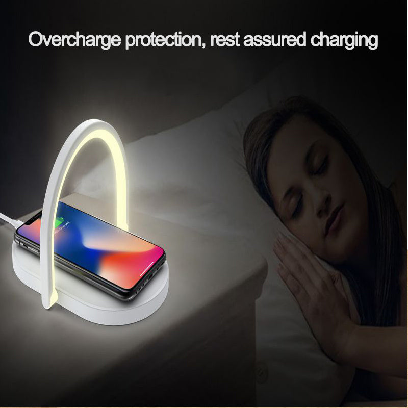 15W Wireless Charging Station + Night Light and Reading Lamp
 Practicality, style and technology in one place!