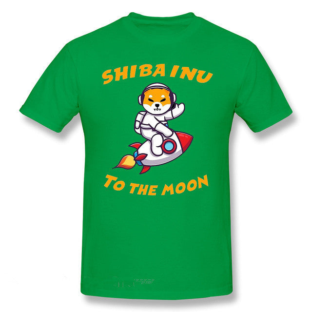 Camisa Shiba Inu Na Lua