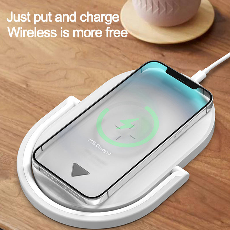 15W Wireless Charging Station + Night Light and Reading Lamp
 Practicality, style and technology in one place!
